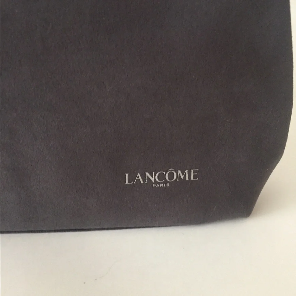 Lancome Gray Wristlet/Cosmetic Bag Brand New